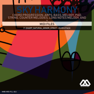 Sky Harmony - 4 Chords - 5 Notes-Chords - 16 Bars - Strict - F-sharp_Natural_Minor_Strict - Zuveh Pack