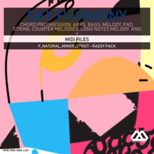 Sky Harmony - 4 Chords - 5 Notes-Chords - 16 Bars - Strict - F_Natural_Minor_Strict - Razoy Pack