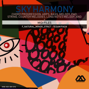 Sky Harmony - 4 Chords - 5 Notes-Chords - 16 Bars - Strict - F_Natural_Minor_Strict - Tesam Pack