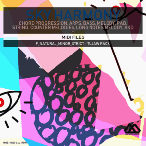 Sky Harmony - 4 Chords - 5 Notes-Chords - 16 Bars - Strict - F_Natural_Minor_Strict - Tujaw Pack