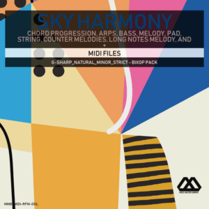 Sky Harmony - 4 Chords - 5 Notes-Chords - 16 Bars - Strict - G-sharp_Natural_Minor_Strict - Bixop Pack