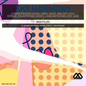 Sky Harmony - 4 Chords - 5 Notes-Chords - 16 Bars - Strict - G-sharp_Natural_Minor_Strict - Ceyup Pack