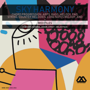Sky Harmony - 4 Chords - 5 Notes-Chords - 16 Bars - Strict - G-sharp_Natural_Minor_Strict - Delov Pack