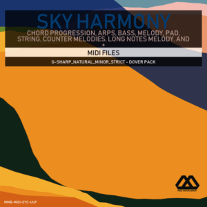 Sky Harmony - 4 Chords - 5 Notes-Chords - 16 Bars - Strict - G-sharp_Natural_Minor_Strict - Dover Pack
