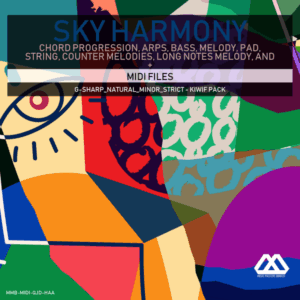 Sky Harmony - 4 Chords - 5 Notes-Chords - 16 Bars - Strict - G-sharp_Natural_Minor_Strict - Kiwif Pack