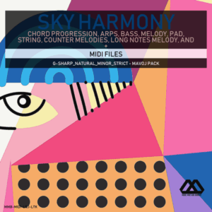 Sky Harmony - 4 Chords - 5 Notes-Chords - 16 Bars - Strict - G-sharp_Natural_Minor_Strict - Mavoj Pack