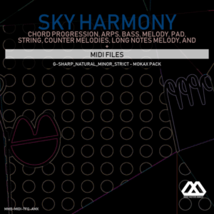 Sky Harmony - 4 Chords - 5 Notes-Chords - 16 Bars - Strict - G-sharp_Natural_Minor_Strict - Mokax Pack