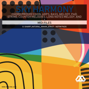 Sky Harmony - 4 Chords - 5 Notes-Chords - 16 Bars - Strict - G-sharp_Natural_Minor_Strict - Notim Pack