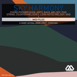 Sky Harmony - 4 Chords - 5 Notes-Chords - 16 Bars - Strict - G-sharp_Natural_Minor_Strict - Patoz Pack