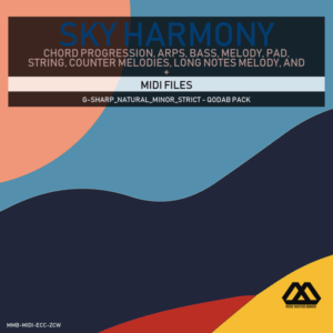 Sky Harmony - 4 Chords - 5 Notes-Chords - 16 Bars - Strict - G-sharp_Natural_Minor_Strict - Qodab Pack