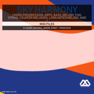 Sky Harmony - 4 Chords - 5 Notes-Chords - 16 Bars - Strict - G-sharp_Natural_Minor_Strict - Tipud Pack