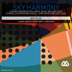 Sky Harmony - 4 Chords - 5 Notes-Chords - 16 Bars - Strict - G-sharp_Natural_Minor_Strict - Vubuw Pack