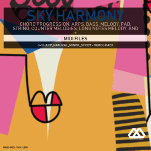 Sky Harmony - 4 Chords - 5 Notes-Chords - 16 Bars - Strict - G-sharp_Natural_Minor_Strict - Vukog Pack