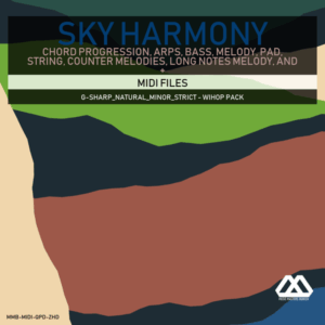 Sky Harmony - 4 Chords - 5 Notes-Chords - 16 Bars - Strict - G-sharp_Natural_Minor_Strict - Wihop Pack