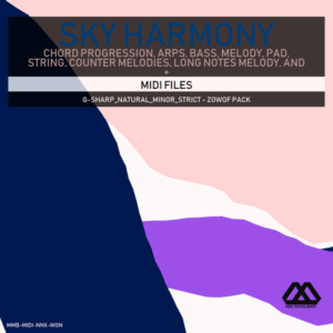 Sky Harmony - 4 Chords - 5 Notes-Chords - 16 Bars - Strict - G-sharp_Natural_Minor_Strict - Zowof Pack