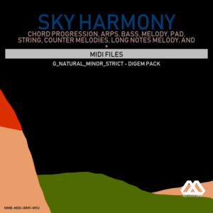 Sky Harmony - 4 Chords - 5 Notes-Chords - 16 Bars - Strict - G_Natural_Minor_Strict - Digem Pack