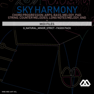 Sky Harmony - 4 Chords - 5 Notes-Chords - 16 Bars - Strict - G_Natural_Minor_Strict - Fasox Pack
