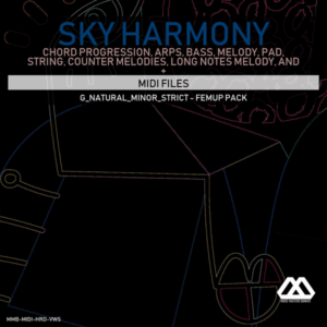 Sky Harmony - 4 Chords - 5 Notes-Chords - 16 Bars - Strict - G_Natural_Minor_Strict - Femup Pack