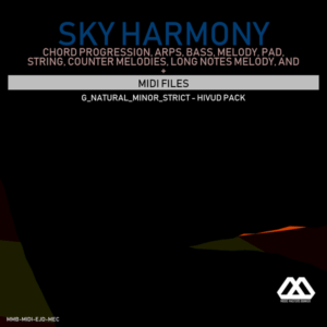Sky Harmony - 4 Chords - 5 Notes-Chords - 16 Bars - Strict - G_Natural_Minor_Strict - Hivud Pack