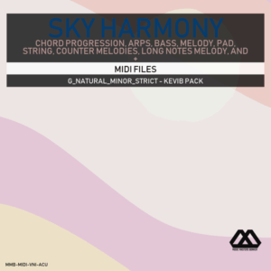 Sky Harmony - 4 Chords - 5 Notes-Chords - 16 Bars - Strict - G_Natural_Minor_Strict - Kevib Pack