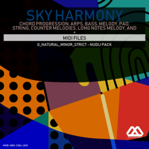 Sky Harmony - 4 Chords - 5 Notes-Chords - 16 Bars - Strict - G_Natural_Minor_Strict - Nudij Pack