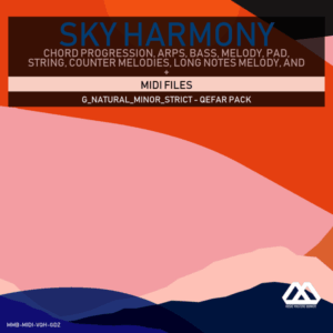 Sky Harmony - 4 Chords - 5 Notes-Chords - 16 Bars - Strict - G_Natural_Minor_Strict - Qefar Pack