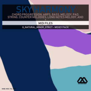 Sky Harmony - 4 Chords - 5 Notes-Chords - 16 Bars - Strict - G_Natural_Minor_Strict - Wexey Pack
