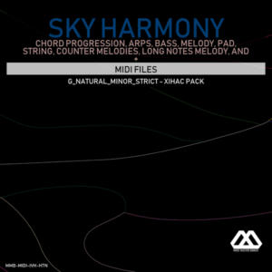 Sky Harmony - 4 Chords - 5 Notes-Chords - 16 Bars - Strict - G_Natural_Minor_Strict - Xihac Pack
