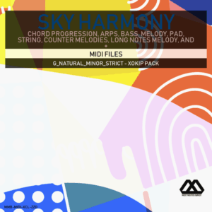 Sky Harmony - 4 Chords - 5 Notes-Chords - 16 Bars - Strict - G_Natural_Minor_Strict - Xokip Pack