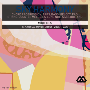 Sky Harmony - 4 Chords - 5 Notes-Chords - 16 Bars - Strict - G_Natural_Minor_Strict - Zolep Pack